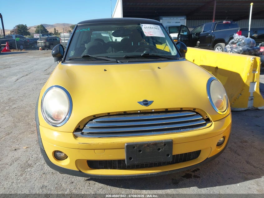 2009 Mini Cooper VIN WMWMF33539TU72677 IAAI salvage auction — FRONT END, Salvage (California), sold $625 on 2026-08-03 (photo 6)
