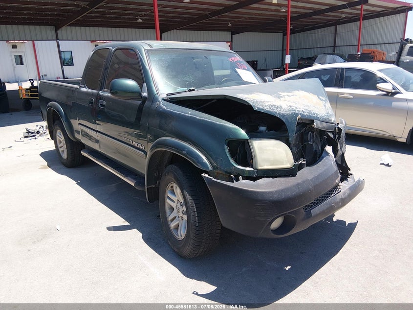 2003 Toyota Tundra VIN 5TBRT38103S408179 IAAI salvage auction — FRONT END, Salvage (Texas), sold $975 on 2026-08-02 (photo 1)