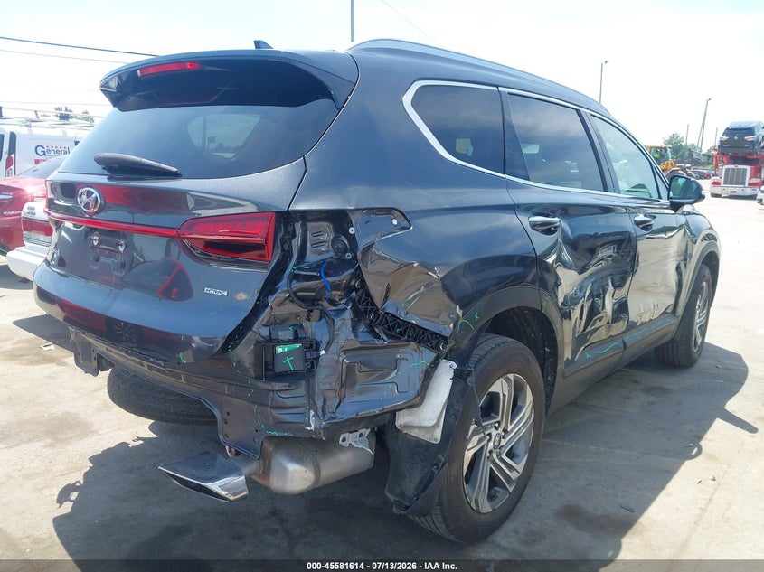 2023 Hyundai Santa fe VIN 5NMS2DAJ2PH633918 IAAI salvage auction — REAR END, Salvage Title, sold $7,000 on 2026-07-28 (photo 4)