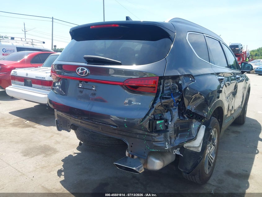 2023 Hyundai Santa fe VIN 5NMS2DAJ2PH633918 IAAI salvage auction — REAR END, Salvage Title, sold $7,000 on 2026-07-28 (photo 6)