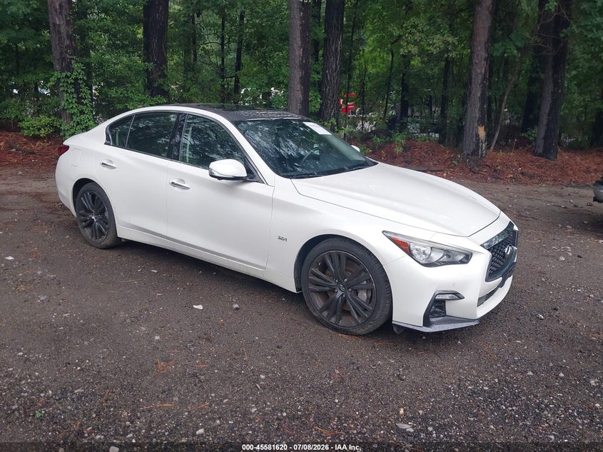 2018 Infiniti Q50 VIN JN1EV7AR1JM611360 IAAI salvage auction — NORMAL WEAR, Clear (Virginia), sold $6,275 on 2026-07-28 (photo 1)