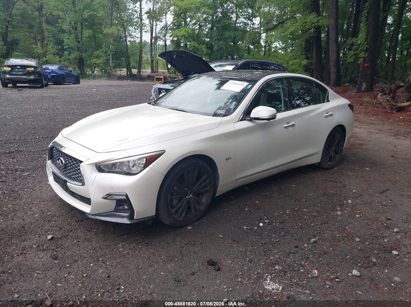 2018 Infiniti Q50 VIN JN1EV7AR1JM611360 IAAI salvage auction — NORMAL WEAR, Clear (Virginia), sold $6,275 on 2026-07-28 (photo 2)