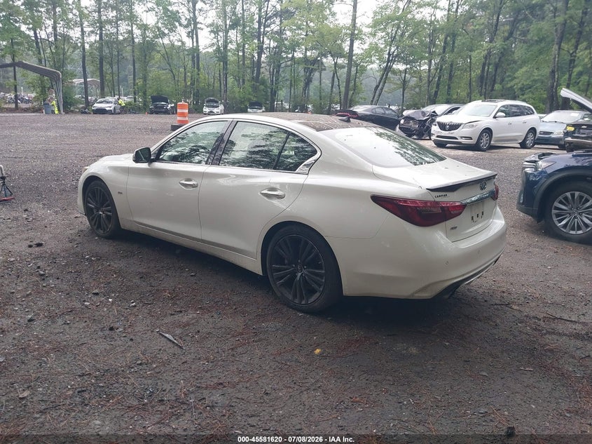 2018 Infiniti Q50 VIN JN1EV7AR1JM611360 IAAI salvage auction — NORMAL WEAR, Clear (Virginia), sold $6,275 on 2026-07-28 (photo 3)