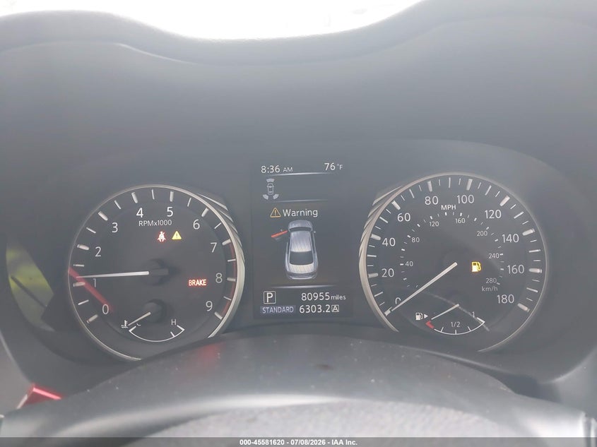 2018 Infiniti Q50 VIN JN1EV7AR1JM611360 IAAI salvage auction — NORMAL WEAR, Clear (Virginia), sold $6,275 on 2026-07-28 (photo 7)