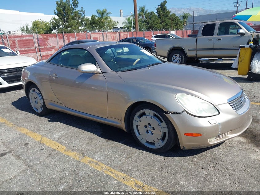 2002 Lexus Sc 430 VIN JTHFN48Y520019030 IAAI salvage auction — NORMAL WEAR, Clear - Dealer Only (California), sold $175 on 2026-07-28 (photo 1)