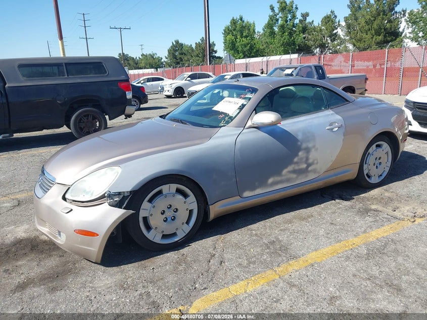 2002 Lexus Sc 430 VIN JTHFN48Y520019030 IAAI salvage auction — NORMAL WEAR, Clear - Dealer Only (California), sold $175 on 2026-07-28 (photo 2)
