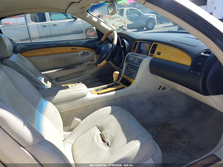 2002 Lexus Sc 430 VIN JTHFN48Y520019030 IAAI salvage auction — NORMAL WEAR, Clear - Dealer Only (California), sold $175 on 2026-07-28 (photo 5)