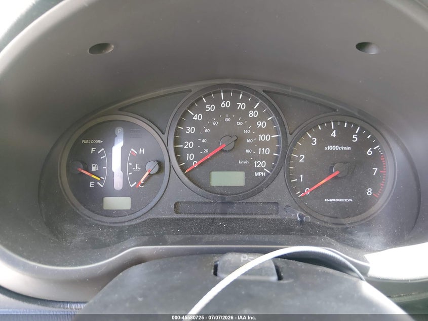 2006 Subaru Impreza VIN JF1GD67676H519756 IAAI salvage auction — NORMAL WEAR, Clear - Dealer Only (California), sold $400 on 2026-07-29 (photo 7)