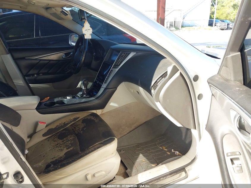 2014 Infiniti Q50 VIN JN1BV7AP2EM686091 IAAI salvage auction — NORMAL WEAR, Clear (Florida), sold $675 on 2026-07-28 (photo 5)