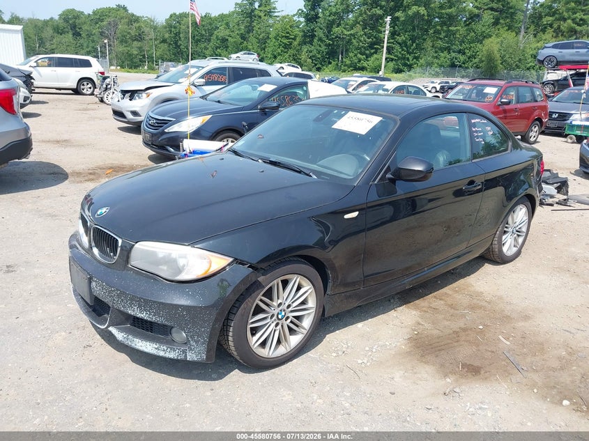2013 BMW 1er VIN WBAUP9C51DVF46680 IAAI salvage auction — RIGHT FRONT, Salvage Title, sold $25 on 2026-07-24 (photo 2)