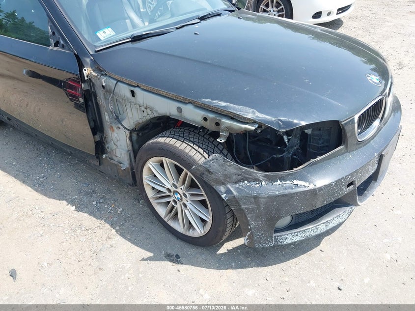 2013 BMW 1er VIN WBAUP9C51DVF46680 IAAI salvage auction — RIGHT FRONT, Salvage Title, sold $25 on 2026-07-24 (photo 6)