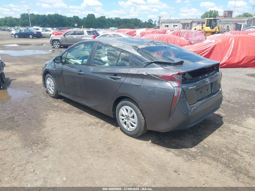 2016 Toyota Prius VIN JTDKBRFUXG3510561 IAAI salvage auction — ROLLOVER, Salvage (Idaho), sold $3,150 on 2026-07-29 (photo 3)