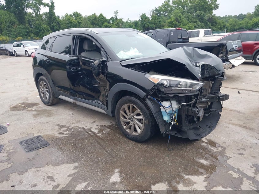 2017 Hyundai Tucson VIN KM8J3CA45HU545562 IAAI salvage auction — FRONT & REAR, Salvage - Greater Than 75% (Maryland), sold $1,000 on 2026-08-01 (photo 1)
