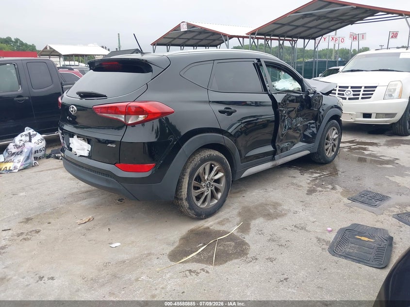 2017 Hyundai Tucson VIN KM8J3CA45HU545562 IAAI salvage auction — FRONT & REAR, Salvage - Greater Than 75% (Maryland), sold $1,000 on 2026-08-01 (photo 4)