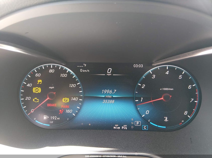 2022 Mercedes-benz Glc VIN W1N0G8EB8NV379840 IAAI salvage auction — FRONT & REAR, Salvage Title, sold $8,500 on 2026-08-02 (photo 7)