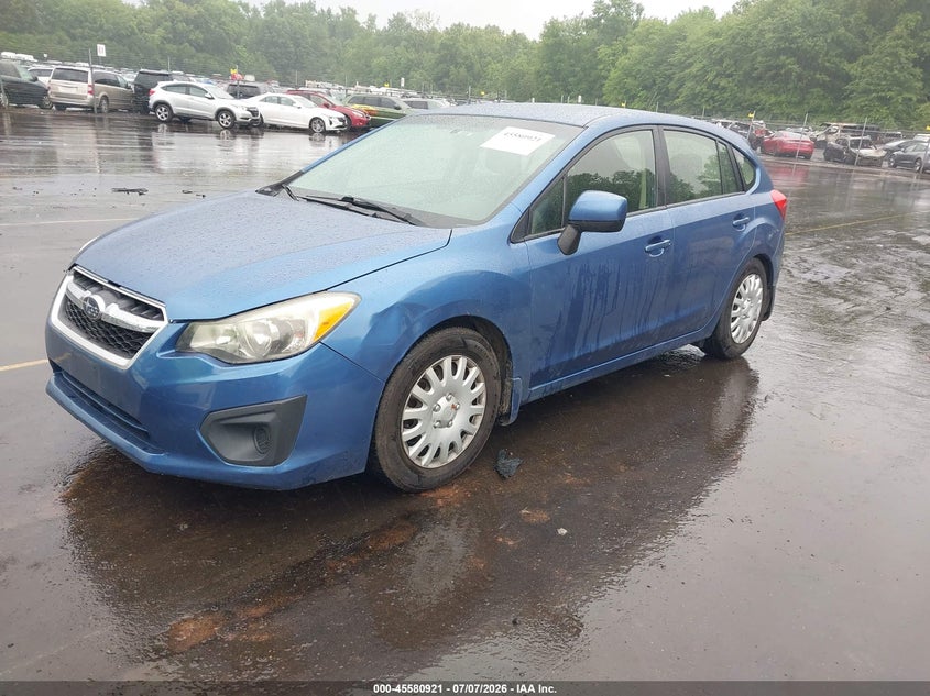 2014 Subaru Impreza VIN JF1GPAC62E8247292 IAAI salvage auction — NORMAL WEAR, Salvage Title, sold $600 on 2026-07-30 (photo 2)