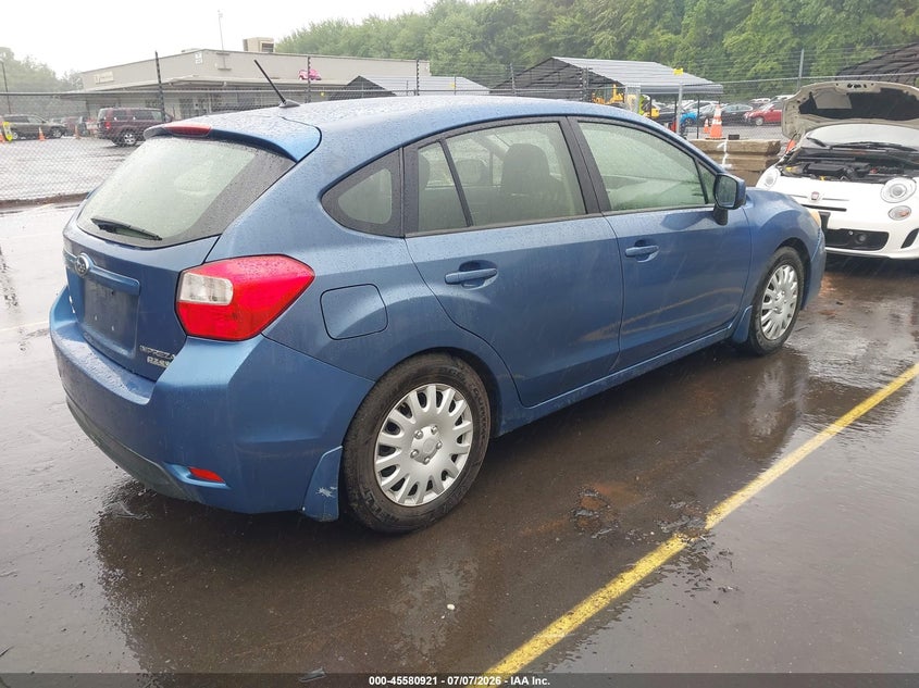 2014 Subaru Impreza VIN JF1GPAC62E8247292 IAAI salvage auction — NORMAL WEAR, Salvage Title, sold $600 on 2026-07-30 (photo 4)