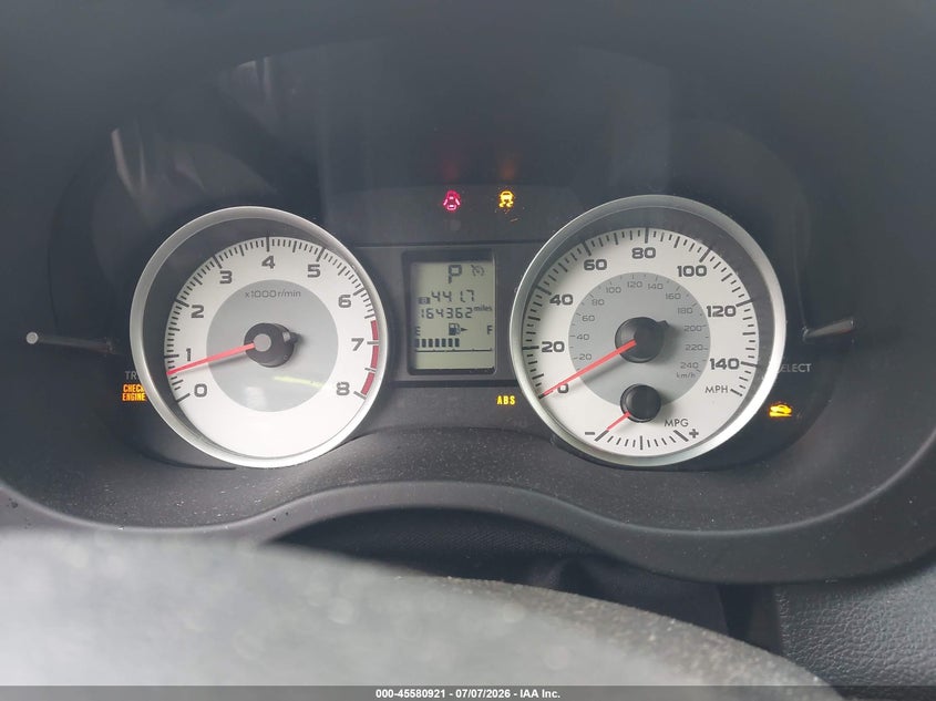2014 Subaru Impreza VIN JF1GPAC62E8247292 IAAI salvage auction — NORMAL WEAR, Salvage Title, sold $600 on 2026-07-30 (photo 7)