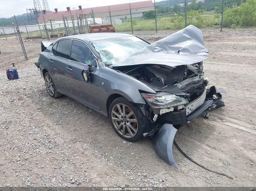 2015 Lexus Gs VIN JTHCE1BLXFA002836 IAAI salvage auction — FRONT & REAR, Salvage Title, sold $25 on 2026-07-28 (photo 1)