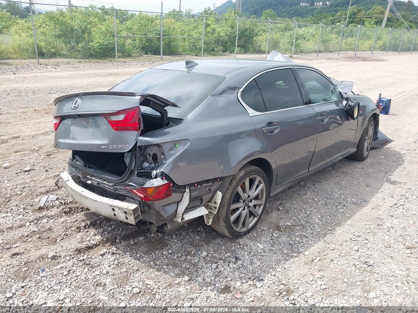 2015 Lexus Gs VIN JTHCE1BLXFA002836 IAAI salvage auction — FRONT & REAR, Salvage Title, sold $25 on 2026-07-28 (photo 4)