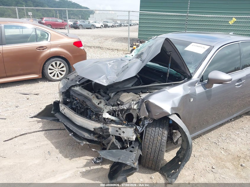 2015 Lexus Gs VIN JTHCE1BLXFA002836 IAAI salvage auction — FRONT & REAR, Salvage Title, sold $25 on 2026-07-28 (photo 6)