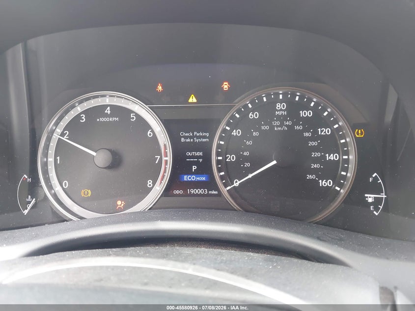 2015 Lexus Gs VIN JTHCE1BLXFA002836 IAAI salvage auction — FRONT & REAR, Salvage Title, sold $25 on 2026-07-28 (photo 7)