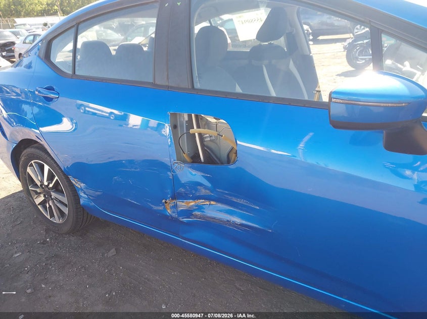 2021 Nissan Versa VIN 3N1CN8EV7ML862788 IAAI salvage auction — SIDE, Salvage (Pennsylvania), sold $1,550 on 2026-07-18 (photo 6)