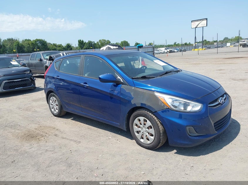 2016 Hyundai Accent VIN KMHCT5AE7GU254945 IAAI salvage auction — NORMAL WEAR, Clear (Arkansas), sold $600 on 2026-07-15 (photo 1)