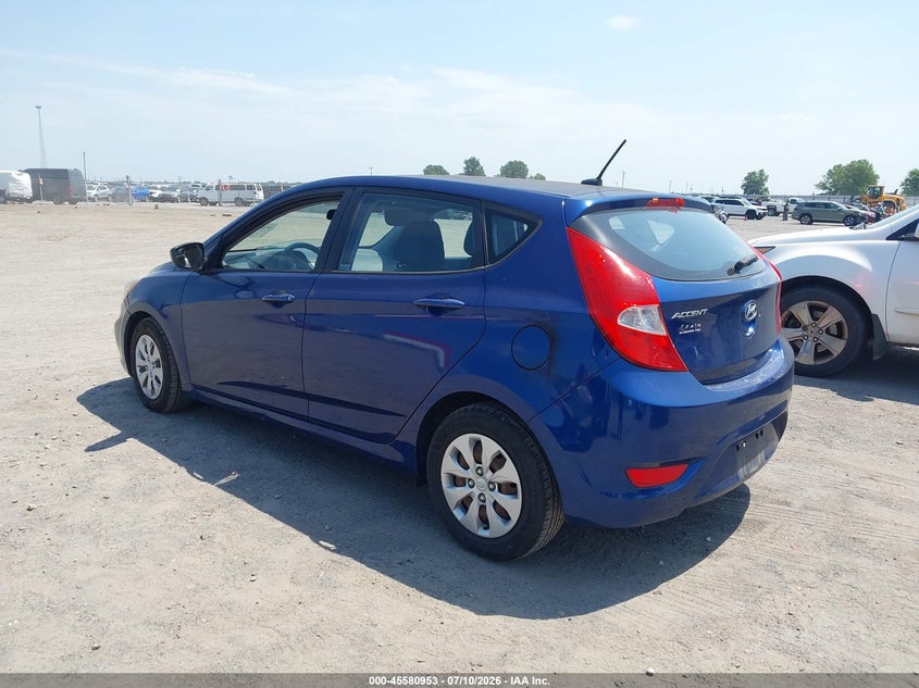 2016 Hyundai Accent VIN KMHCT5AE7GU254945 IAAI salvage auction — NORMAL WEAR, Clear (Arkansas), sold $600 on 2026-07-15 (photo 3)
