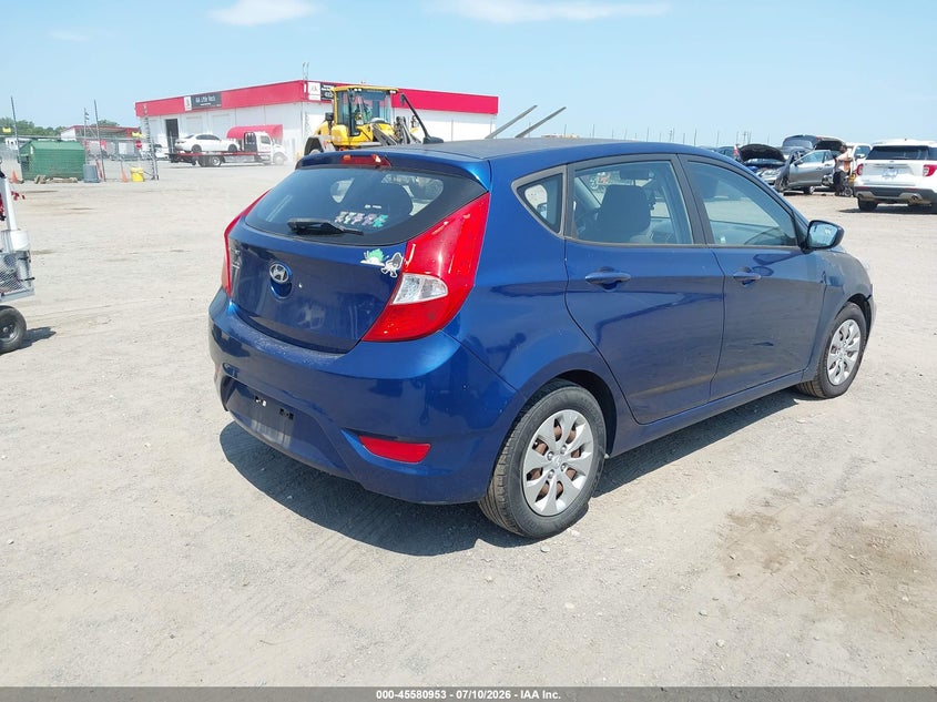 2016 Hyundai Accent VIN KMHCT5AE7GU254945 IAAI salvage auction — NORMAL WEAR, Clear (Arkansas), sold $600 on 2026-07-15 (photo 4)