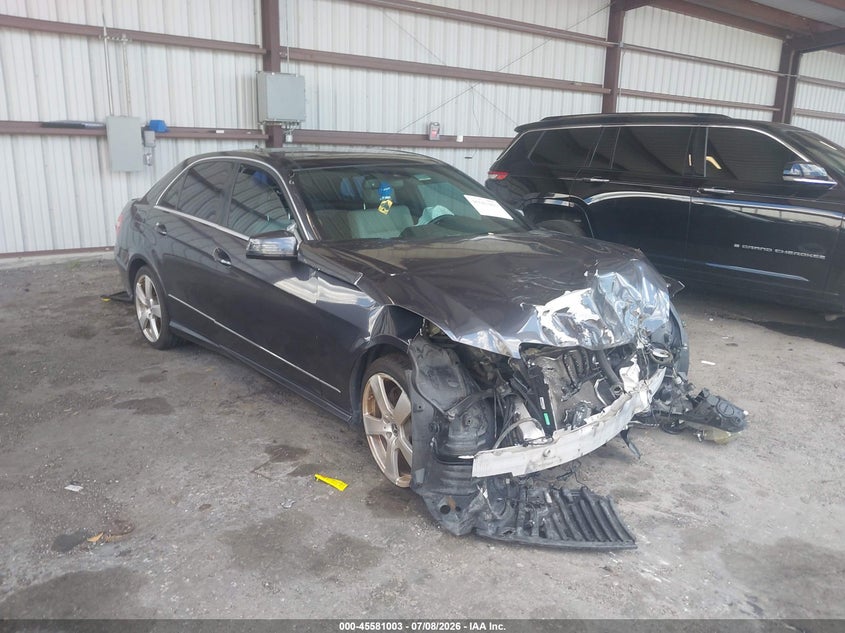 2011 Mercedes-benz E-class VIN WDDHF5GBXBA352995 IAAI salvage auction — FRONT END, Rebuildable (Florida), sold $300 on 2026-08-11 (photo 1)
