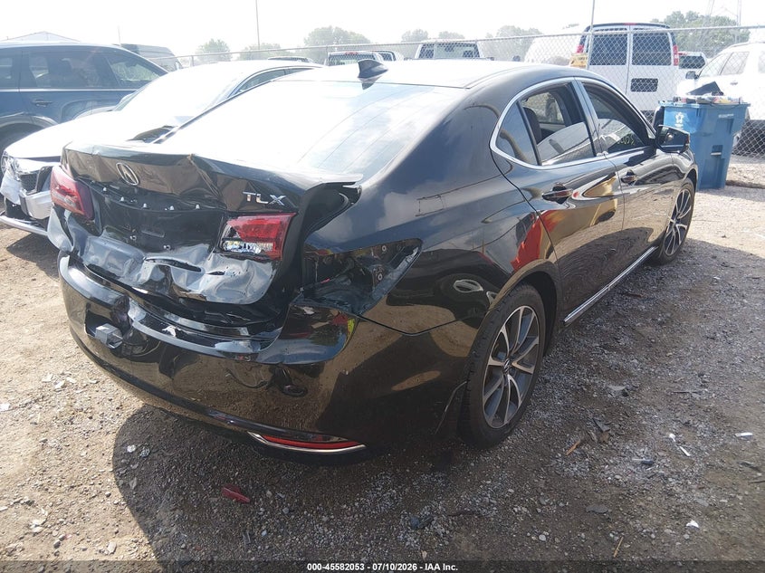 2015 Acura Tlx VIN 19UUB2F55FA003748 IAAI salvage auction — REAR END, Clear (Indiana), sold $5,250 on 2026-09-09 (photo 4)