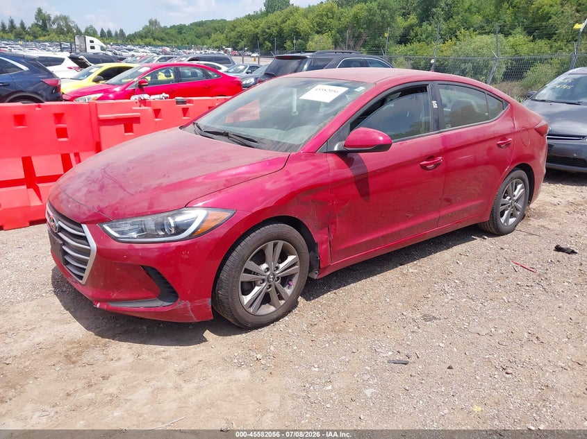 2017 Hyundai Elantra VIN KMHD84LF2HU062257 IAAI salvage auction — NORMAL WEAR, Clear (Illinois), sold $1,775 on 2026-07-15 (photo 2)