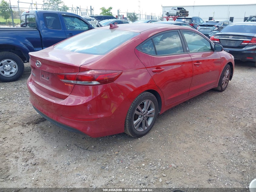 2017 Hyundai Elantra VIN KMHD84LF2HU062257 IAAI salvage auction — NORMAL WEAR, Clear (Illinois), sold $1,775 on 2026-07-15 (photo 4)