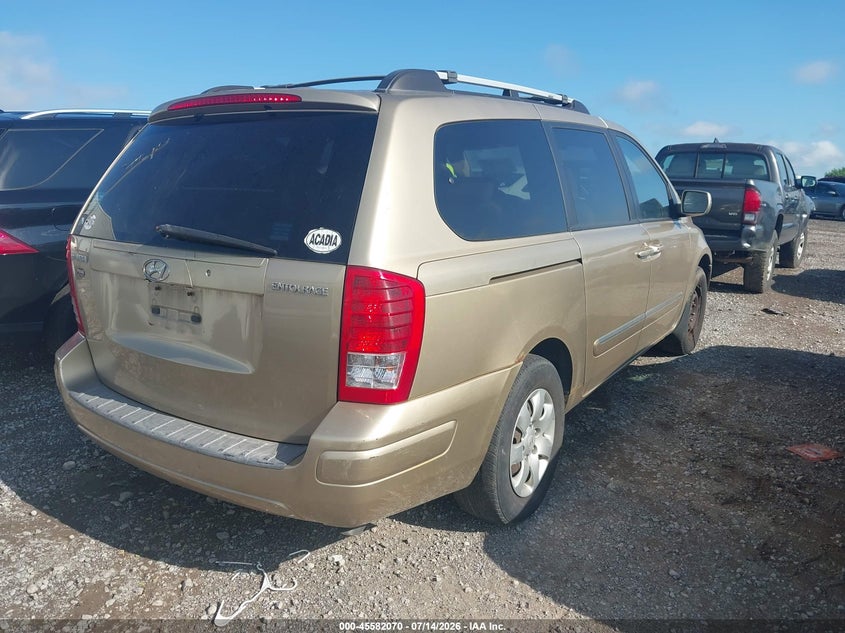 2007 Hyundai Entourage VIN KNDMC233676011263 IAAI salvage auction — NORMAL WEAR, Clear, sold $550 on 2026-07-23 (photo 4)