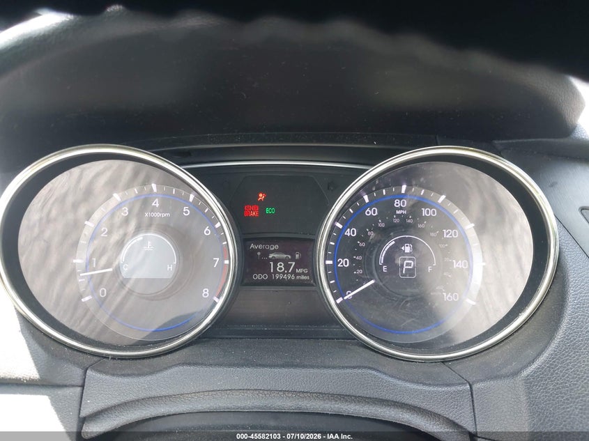 2011 Hyundai Sonata VIN 5NPEC4AC9BH172384 IAAI salvage auction — REAR END, Salvage (California), sold $1,300 on 2026-07-22 (photo 7)