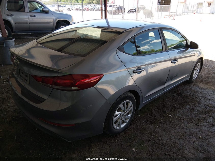 2018 Hyundai Elantra VIN KMHD74LF1JU596391 IAAI salvage auction — NORMAL WEAR, Clear (Louisiana), sold $1,300 on 2026-07-29 (photo 4)