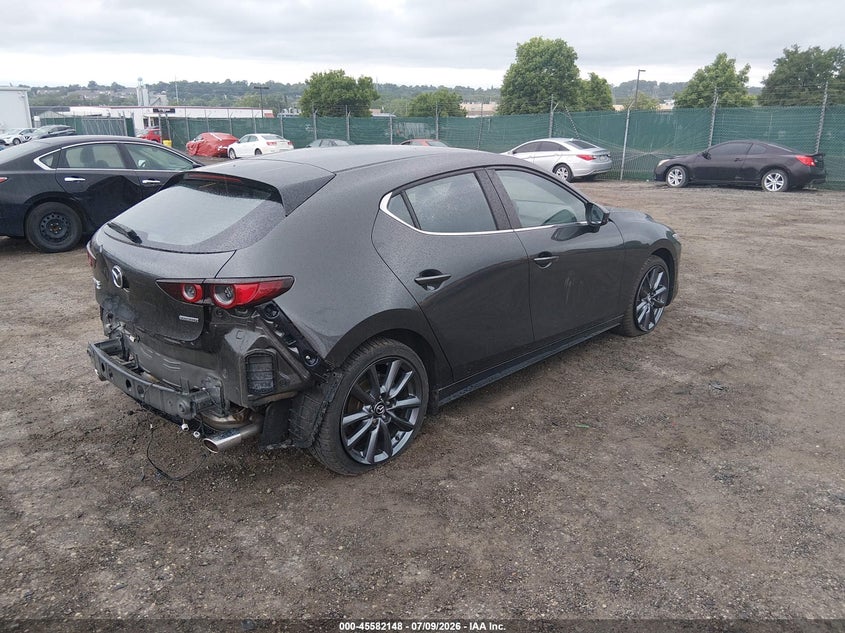 2021 Mazda 3 VIN JM1BPBKL0M1314044 IAAI salvage auction — REAR END, Salvage Title, sold $3,650 on 2026-07-19 (photo 4)