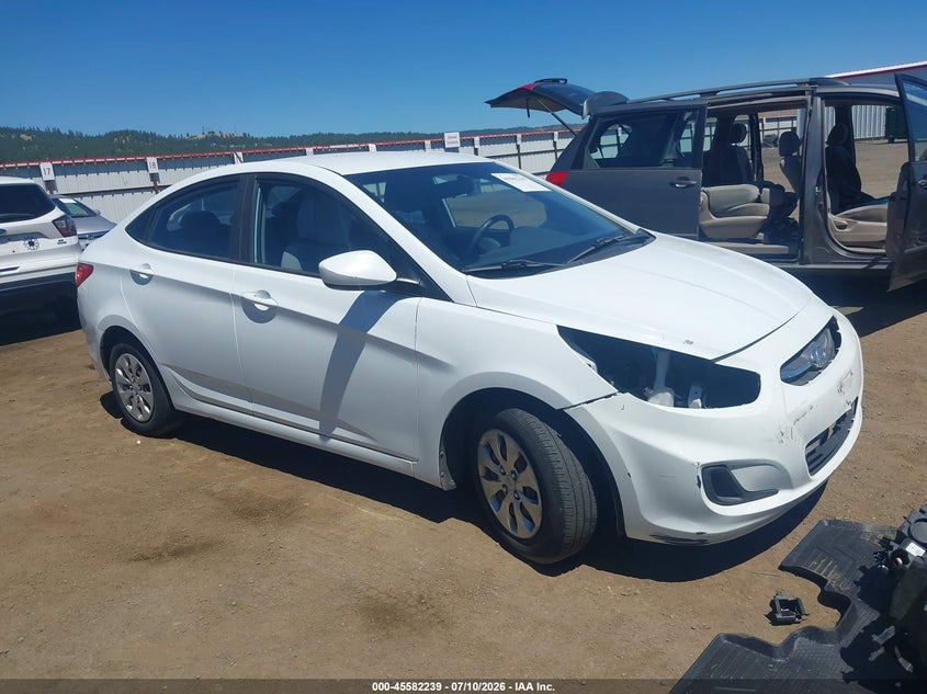 2016 Hyundai Accent VIN KMHCT4AE9GU092990 IAAI salvage auction — FRONT END, Bill Of Sale (Washington), sold $625 on 2026-07-28 (photo 1)