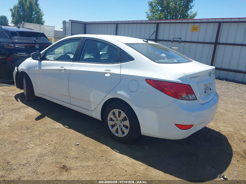2016 Hyundai Accent VIN KMHCT4AE9GU092990 IAAI salvage auction — FRONT END, Bill Of Sale (Washington), sold $625 on 2026-07-28 (photo 3)