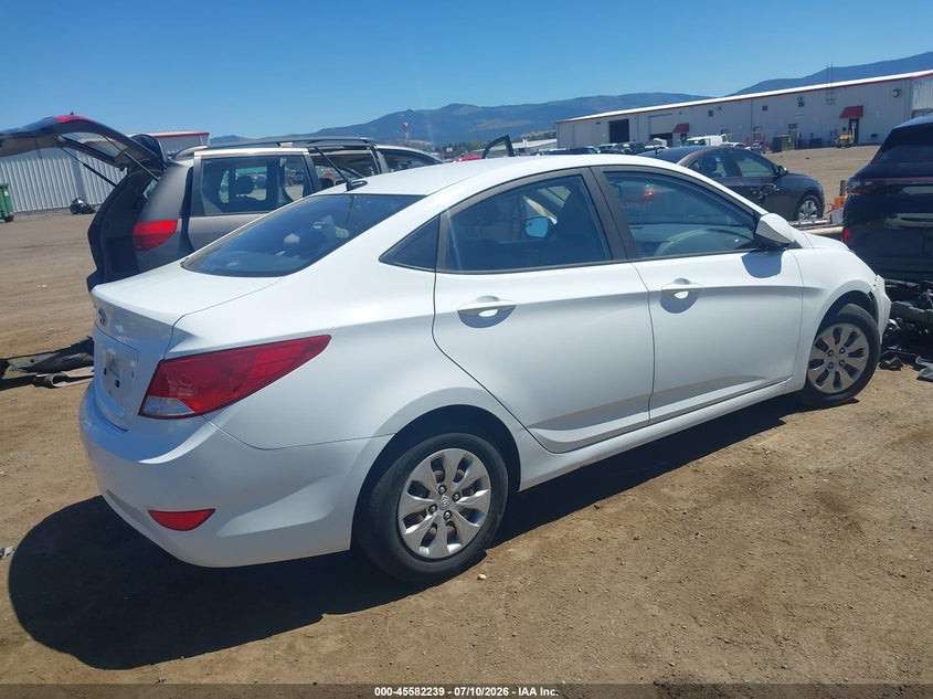 2016 Hyundai Accent VIN KMHCT4AE9GU092990 IAAI salvage auction — FRONT END, Bill Of Sale (Washington), sold $625 on 2026-07-28 (photo 4)