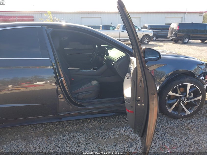 2021 Hyundai Sonata VIN 5NPEJ4J29MH098013 IAAI salvage auction — RIGHT FRONT, Salvage Title, sold $7,250 on 2026-08-19 (photo 5)