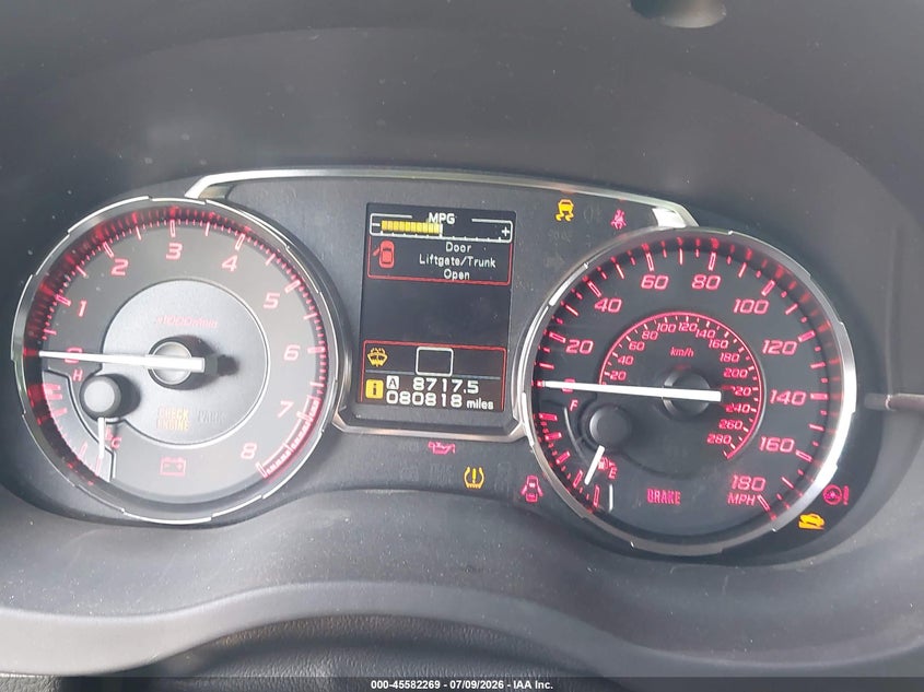 2017 Subaru Wrx VIN JF1VA1B66H9803273 IAAI salvage auction — ENGINE DAMAGE, Salvage Title, sold $325 on 2026-07-29 (photo 7)
