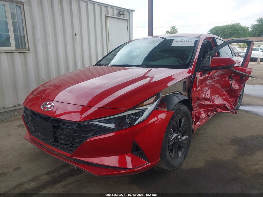 2021 Hyundai Elantra VIN 5NPLM4AG7MH051587 IAAI salvage auction — LEFT SIDE, Salvage (California), sold $3,150 on 2026-07-28 (photo 2)