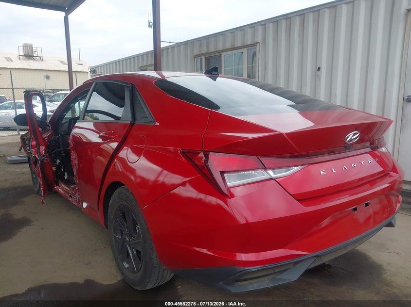 2021 Hyundai Elantra VIN 5NPLM4AG7MH051587 IAAI salvage auction — LEFT SIDE, Salvage (California), sold $3,150 on 2026-07-28 (photo 3)