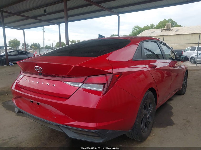 2021 Hyundai Elantra VIN 5NPLM4AG7MH051587 IAAI salvage auction — LEFT SIDE, Salvage (California), sold $3,150 on 2026-07-28 (photo 4)