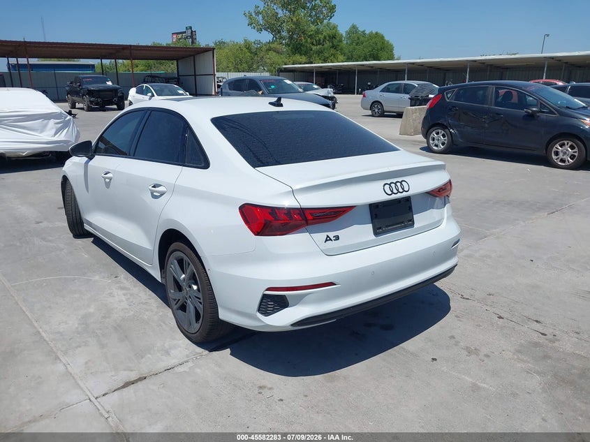 2024 Audi A3 VIN WAUAUDGY2RA043657 IAAI salvage auction — RIGHT FRONT, Salvage Title, sold $10,700 on 2026-09-16 (photo 3)