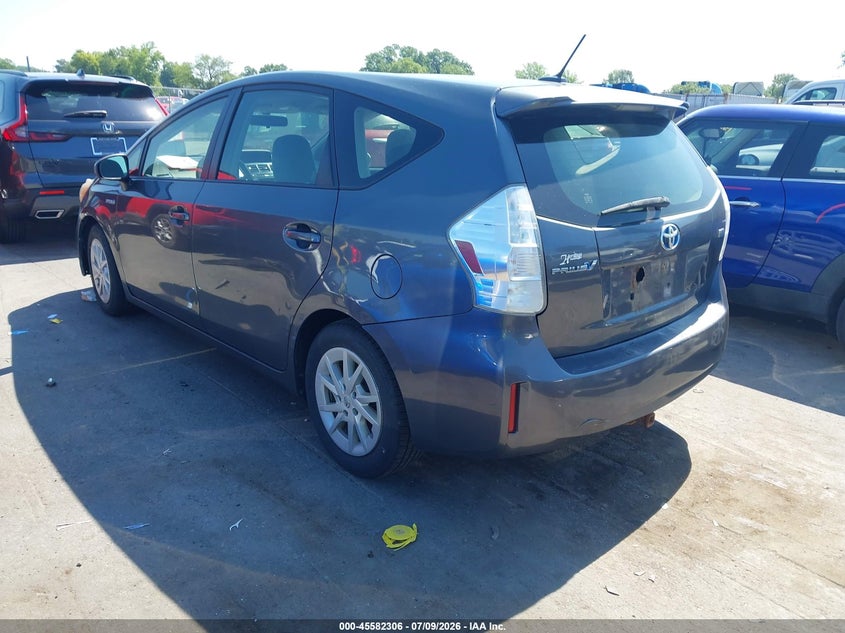 2013 Toyota Prius v VIN JTDZN3EU7D3188185 IAAI salvage auction — NORMAL WEAR, Clear (South Carolina), sold $1,575 on 2026-07-27 (photo 3)