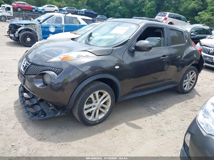 2013 Nissan Juke VIN JN8AF5MV9DT227976 IAAI salvage auction — REAR END, Clear (Massachusetts), sold $500 on 2026-07-23 (photo 2)