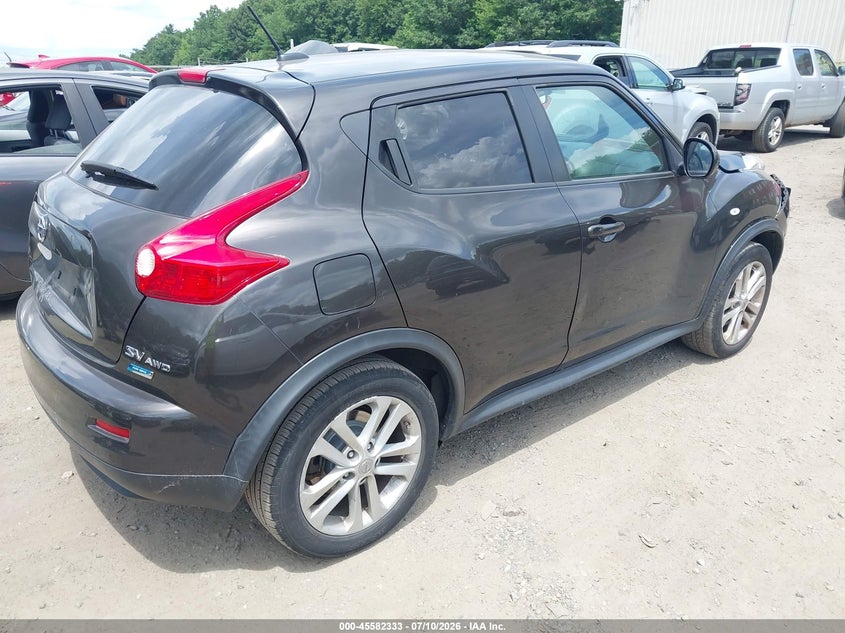 2013 Nissan Juke VIN JN8AF5MV9DT227976 IAAI salvage auction — REAR END, Clear (Massachusetts), sold $500 on 2026-07-23 (photo 4)